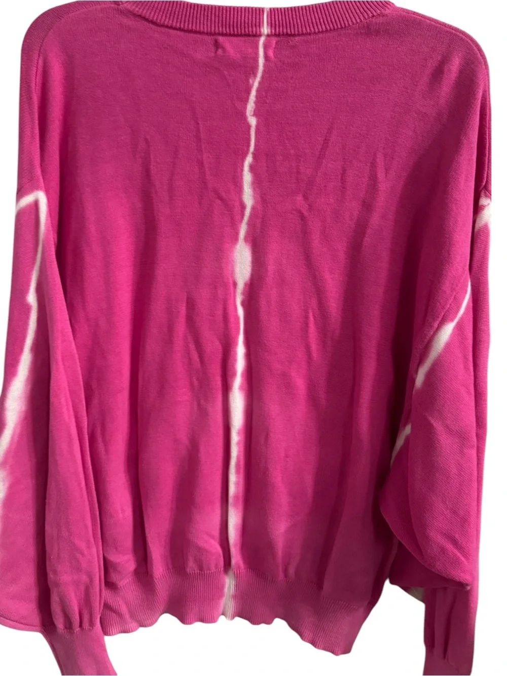 Elan Pink Tie Dye Sweater Hippie OSFA One Size